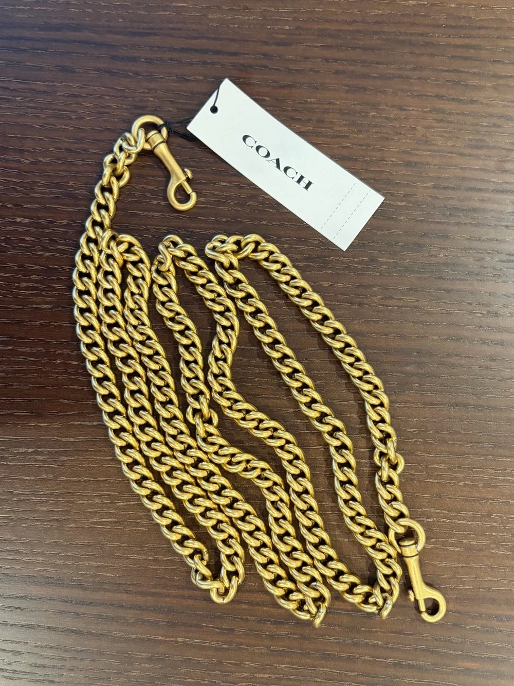 Coach Gold Dinky Chain Crossbody Strap